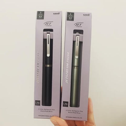 UNI Jetstream Prime靜謐色系金屬旋轉三色筆