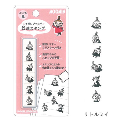 Kamio x Moomin 姆明阿美6連印章