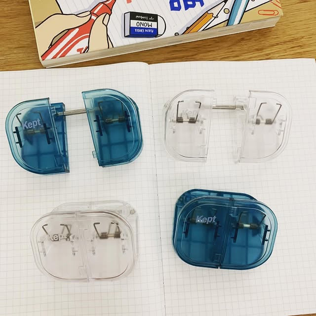 KEPT 「一分二」相連透明書夾