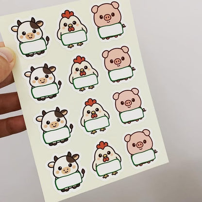 紙季彩冷凍專用不脫落貼紙
