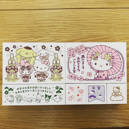 BEVERLY Chiikawa及Sanrio木印賀年郵票套裝