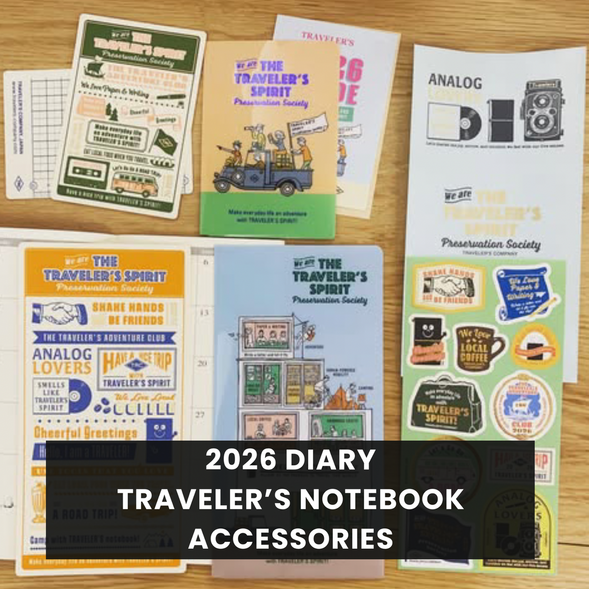TRAVELER’S notebook 2026 年版限定配件